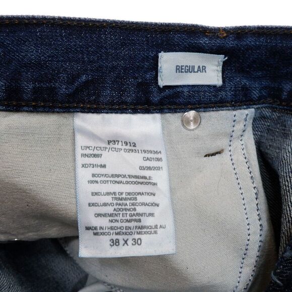 Dickies Regular Fit Button Fly Mens Jeans Size 38x30 Actual 36x27.5 Blue Cotton - Picture 5 of 13